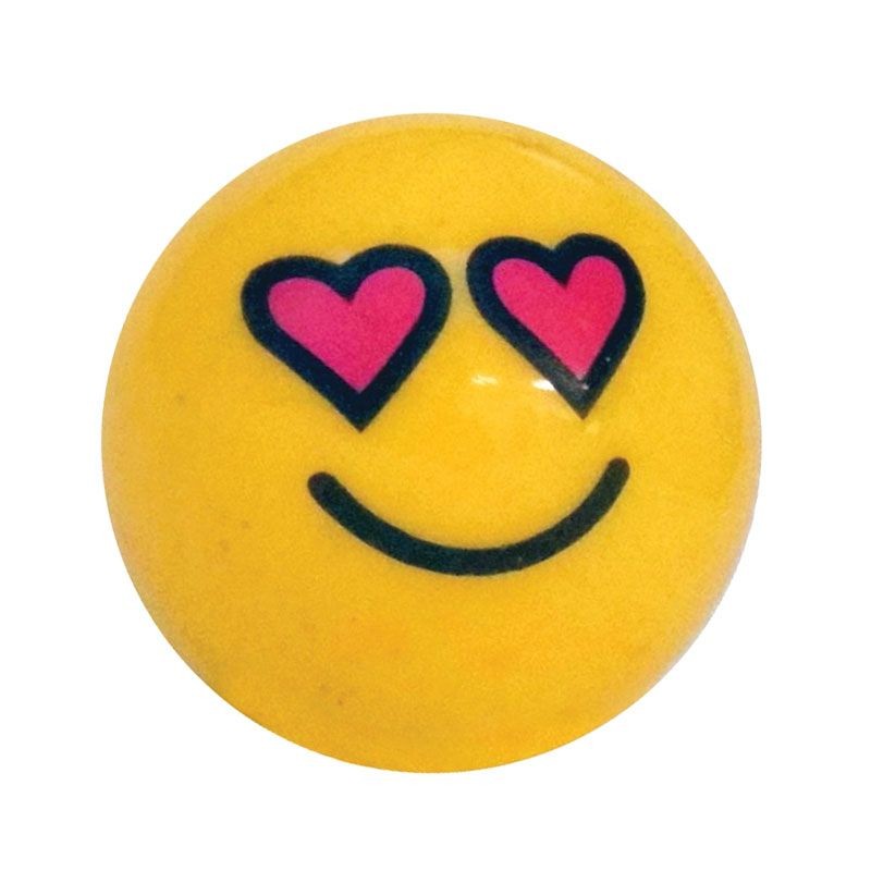 Calot Jaune De 25mm Emoji Amour Love