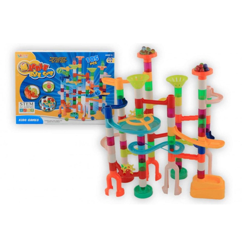 Circuit de billes à construire pour enfants de 105 pièces - 2/4 joueurs