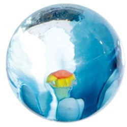 Bille en verre 22mm - Jupiter bleu - Prince des Billes